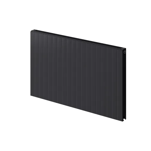 Domestic radiator on a central heating system being power flushed